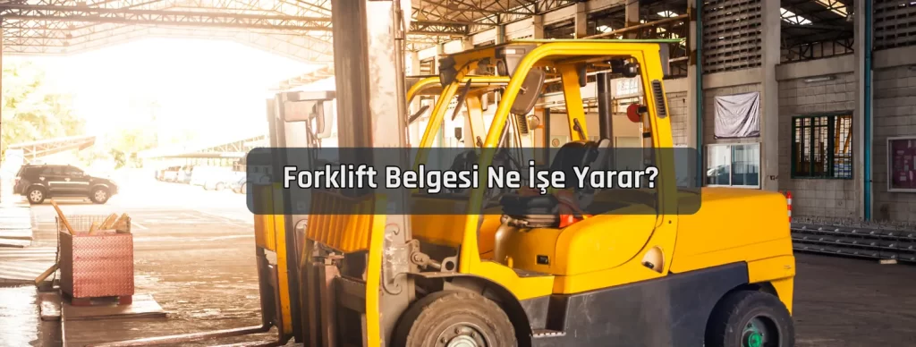Forklift Belgesi Ne Ise Yarar