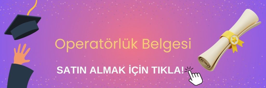 vinc operatorluk belgesi