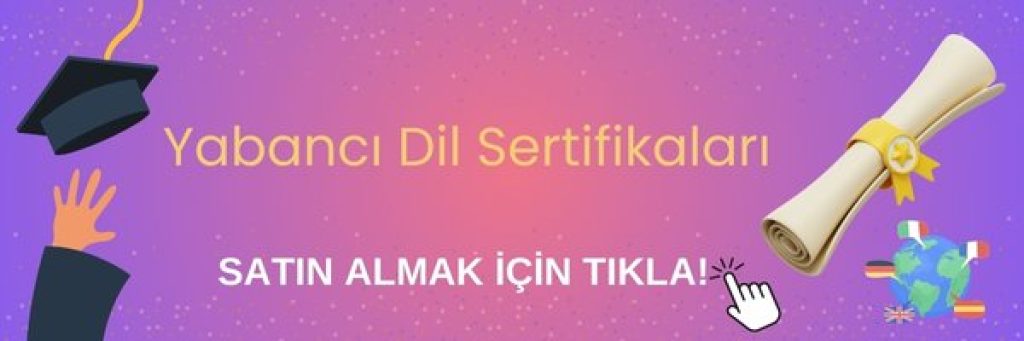 yabanci dil sertifikasi satin al